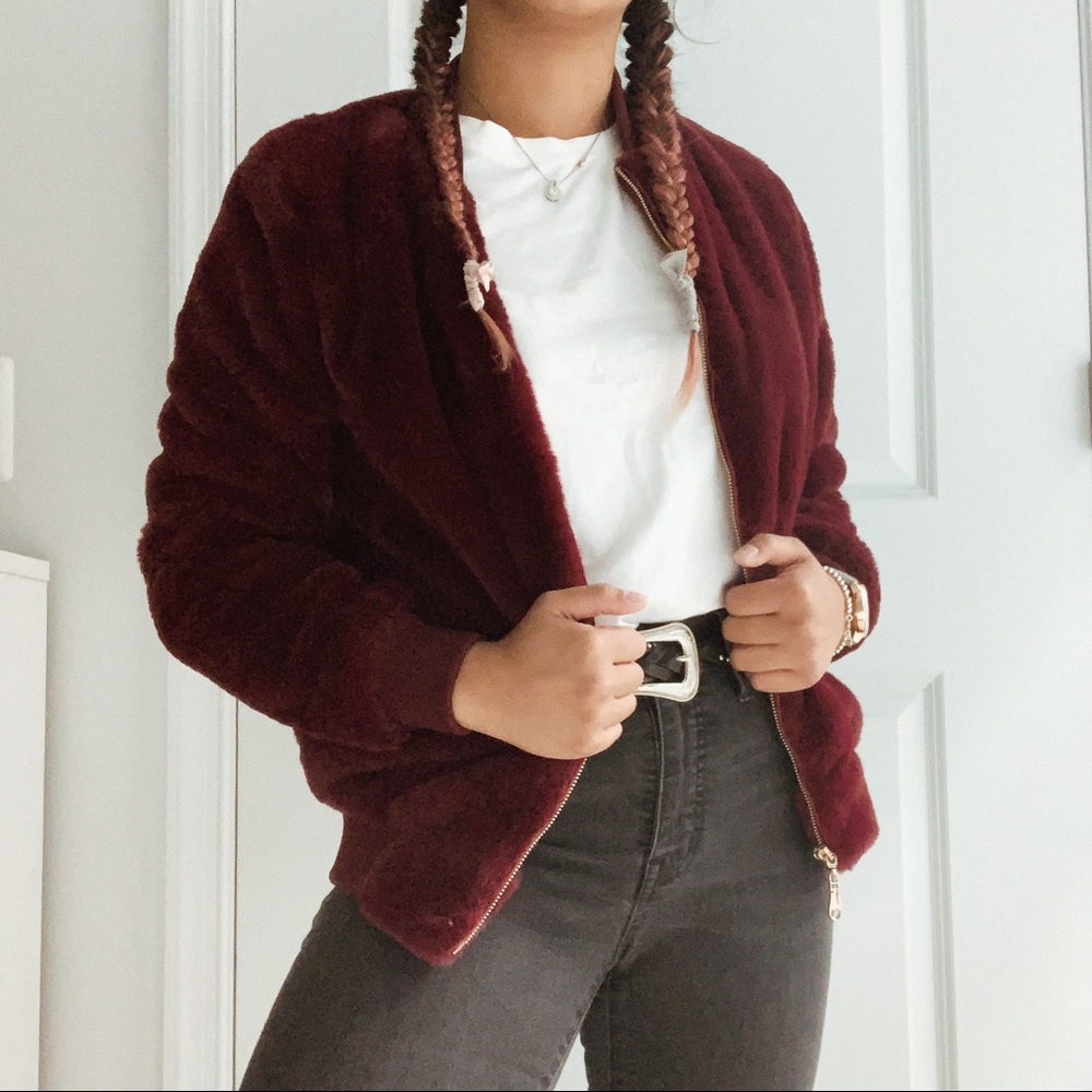 Say What? || Faux Fur Bomber